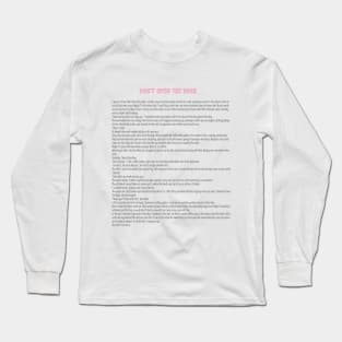 Don't open the door - short story Long Sleeve T-Shirt